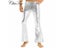 Adults Mens Shiny Metallic Disco Pants Bell Bottom Flared Long Trousers For Carousel 4