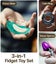 3Pcs Fidget Toys Set for Anxiety Relief Magnetic Slider Fidget Ring &Spinner Carousel 2