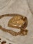 $1 Vintage 9ct Rolled Gold Heart Locket and RG Chain 8.41gm Carousel 6