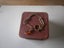 ANTQ/VTG.9ct ROSE ROLLED GOLD CHAIN BRACELET+9ct AMBER FOB (15gms) Carousel 6