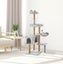 Zoomies Cat Scratching Post Tree Grey 142cm Carousel 2
