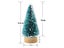 12pcs Mini Christmas Trees Bottle Brush Trees Plastic Winter Snow Ornaments Carousel 3