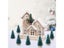 12pcs Mini Christmas Trees Bottle Brush Trees Plastic Winter Snow Ornaments Carousel 6