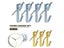 30Sets 20LB Golden Heavy Duty Picture Hangers With Nails Photo Frame Hooks Carousel 3