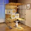 DIY Cage Large 4 Level Yellow White Carousel 1