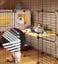 DIY Cage Large 4 Level Yellow White Carousel 2