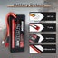 Hosim 2PCS 2S 7.4V 2600mAh Lipo Battery 25C with 1 USB Chargers & 1 Battery Stra Carousel 3