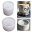 3 Sizes Round Cement Concrete Molds For Candle Cup Holder Silicone Mold DIY Carousel 3