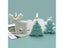 3D Christmas Decor Candle Mold For DIY Scented Candle Resin Plaster Silicone Carousel 7