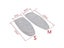 1PCS Universal Silver Coated Padded Ironing Board Cover 4mm Pad Thick Reflect Carousel 8