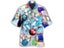 Summer Beach Short Sleeve Blouse 3d Print Colorful Bowling Mens Buttons Shirts Carousel 3