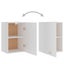 vidaXL Hanging Cabinet White 39.5x31x60 cm Engineered Wood Carousel 4