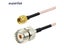 Superbat UHF PL259 SO239 Female To SMA Male RF Connector With RG316 Antenna Carousel 1