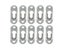10 Pcs 44mm X 16mm Picture Hanger Metal Keyhole Hanger Fasteners For Picture Carousel 3