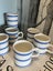 Vintage Carrigaline Blue Striped Cornishware STYLE Mugs {Made in Ireland} Carousel 3