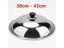 Cooking Wok Pan Lid Stainless Steel Universal Pan Cover Visible Replaced Lid Carousel 3