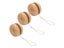 3Pcs Wooden Color Mini Round DIY Baby Yo-Yo Ball Hand-Made Log Toys For Kids Carousel 3
