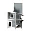 I.pet Cat House Wooden Outdoor Shelter Rabbit Hutch Condo Small Dog Roof House Carousel 1