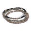 "EMF Protection" Black Tourmaline and Smoky Quartz Bracelet Set Carousel 2
