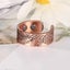 Copper Ring 100% solid Copper 4 Magnets NZ Fern Carousel 9