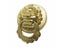 9 Inch Large Cast Lion Head Door Knocker Brass Ring Pull Vintage Handle Metal Carousel 4