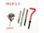 15pcs Car Pro Coil Drill Tool Metric Thread Repair Insert Kit M10 For Helicoil Carousel 3