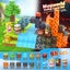 IGIVI Magnetic Blocks Build Mine Magnet World Lava Valley Set 1"" Magnetic Cu Carousel 3