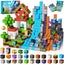 Magnetic Building Blocks 150PCS Magnet Block Cubes Dark Hell Forest Castle ST Carousel 1