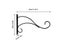 Hanging Bracket Hooks Hanger Wall Bird Flower Pot Basket Planter Lantern Metal Carousel 1