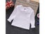 White Lace Long Sleeve Pullover Shirt For Newborn Baby Girls Spring/fall Carousel 1