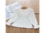White Lace Long Sleeve Pullover Shirt For Newborn Baby Girls Spring/fall Carousel 6