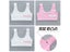 3pcs/Lot Girl Racerback Cotton Sport Training Bra Letter Print Solid Color Wide Carousel 1