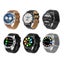 Parallel Smart Dual Display Analog Digital Call Watch Silver Silicone Carousel 3