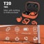 Parallel Waterproof T20 Tws Bluetooth Earphones With Charging Box And Noise Canc Carousel 3