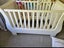 White baby cot incl mattress Carousel 6