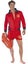 Mens Baywatch Lifeguard Costume Adults 80s 90s TV Fancy Dress Stag Party Medium Carousel 1