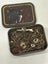Meccano Nuts & Bolts & Small Items in Tobacco Tin Carousel 1