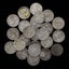 UK STIRLING SILVER THREEPENCES - 1.0 OZ OF SILVER. $1 RESERVE! Carousel 1