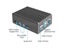 Black / Dark Gray Metal Case Cover With Heat Sinks For Raspberry Pi 4B Carousel 5