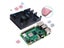 Black / Dark Gray Metal Case Cover With Heat Sinks For Raspberry Pi 4B Carousel 6