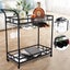 Bar Kitchen Trolley with Mirror Shelves Carousel 1
