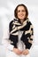Stella and Gemma Zebra Heart Scarf Black Cream Carousel 1
