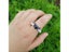 Retro Angel Demon Wings Black Heart Rings Fashion Goth Moonstone Open Finger Carousel 5