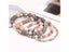Natural Frosted Pink Zebra Mineral Stone Bracelet Handmade Matte Bead Jewelry Carousel 3