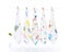 5PCS Baby Bath Towel Cotton Muslin Squares 6 Layers Gauze Kid Facecloth Face Carousel 1