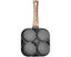 Non-Stick Fried Egg Pan,Kitchen Utensil Burger Frying Pan,4 Hole Multipurpose Carousel 1