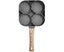 Non-Stick Fried Egg Pan,Kitchen Utensil Burger Frying Pan,4 Hole Multipurpose Carousel 3