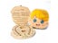 Spanish English Baby Wood Tooth Box For Milk Teeth Storage Collecting Carousel 3