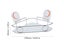 No Drilling Stainless Steel Wall Mounted Corner Bathroom Holder Storage Shelf Carousel 5