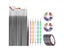 Nail Art Brush Set, 15 Pcs Nail Brushes, 5 Pcs Dotted Pen, 10 Rolls Strip Tap Carousel 1